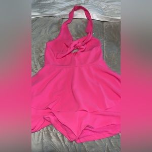 Hot pink romper